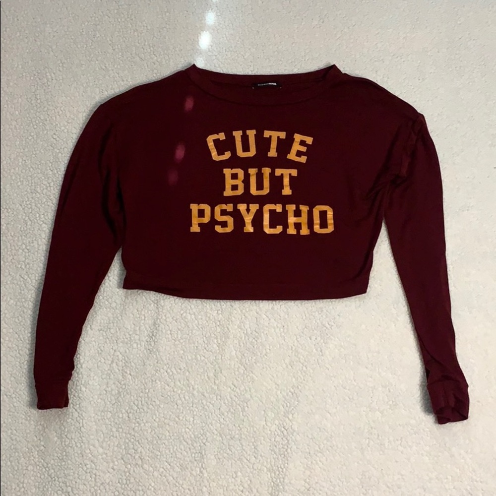 Fashion Nova long sleeve crop top